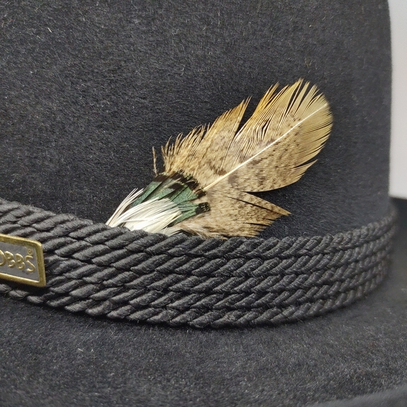 Vintage DOBBS Fifth Avenue Men's Hat with Feather - Picture 7 of 7